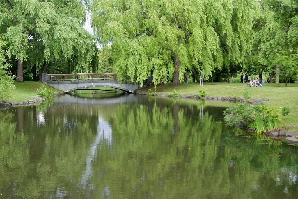 Nakajimakoen green japanese garden with a bridge things to do in sapporo summer