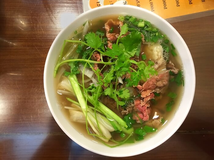 Pho, vietnamese soup noodle, hanoi street food