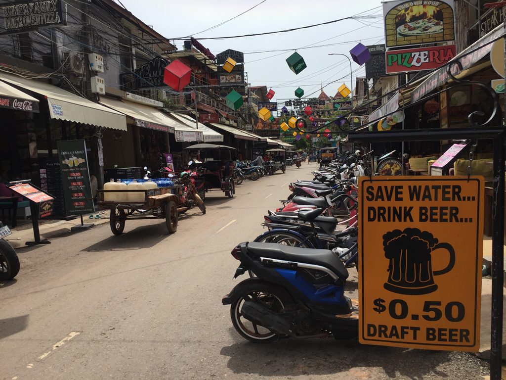 beer, pub street, angkor wat, cambodia, siem reap, alcohol
