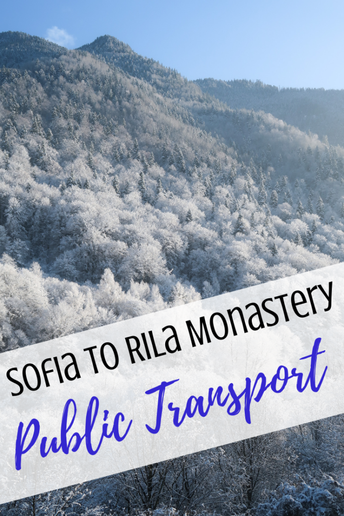 sofia, rila monastery, bulgaria, public transport, winter, bus