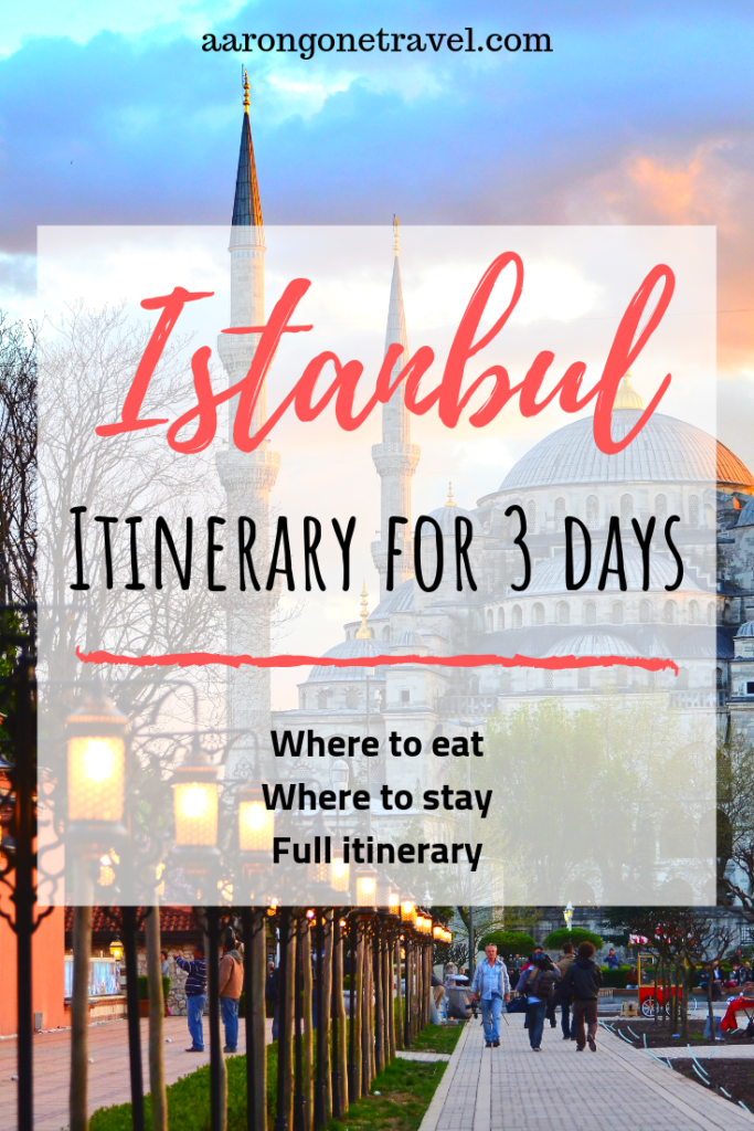 3 days in Istanbul is a little tight but if that's all that you've got, make sure you read this full guide - the Ultimate 3-day Itinerary in Istanbul! Includes information such as where to eat, where to stay, transport options, how to take the ferry and many more insider's info! #istanbul #turkey #travelguide #itinerary