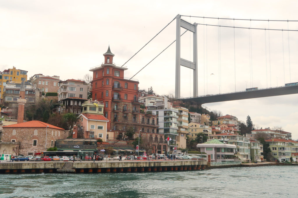 fatih istanbul waterfront with bridge turkey